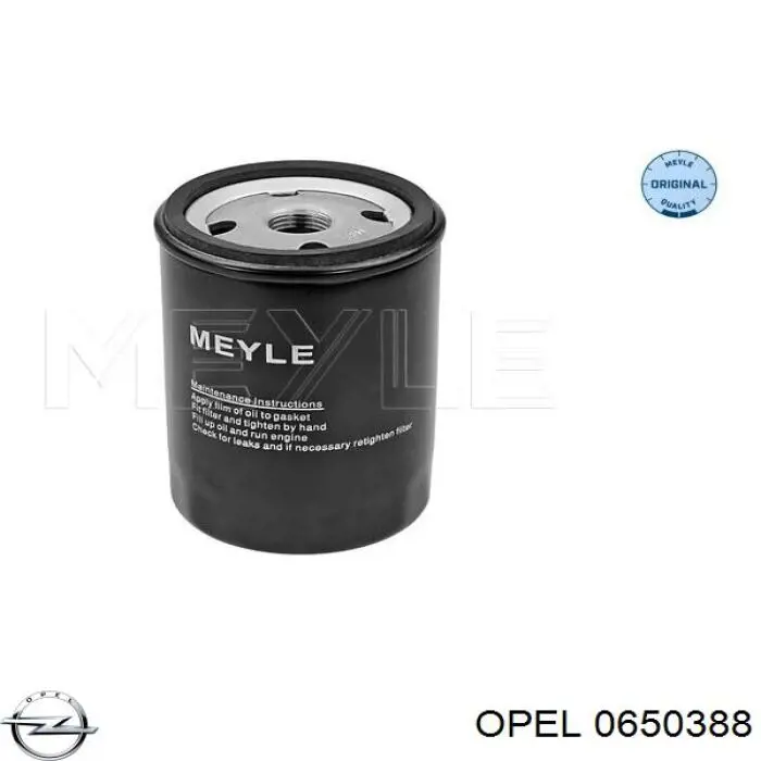 Filtro de aceite Opel 0650388 precio, desde 4,10 EUR