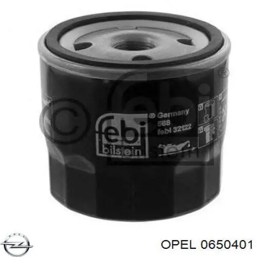 0650401 Opel filtro de aceite