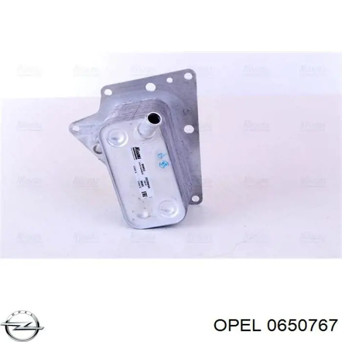 0650767 Opel radiador de aceite, bajo de filtro