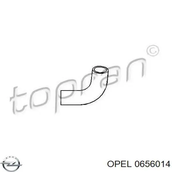 0656014 Opel tubo de ventilacion del carter (separador de aceite)