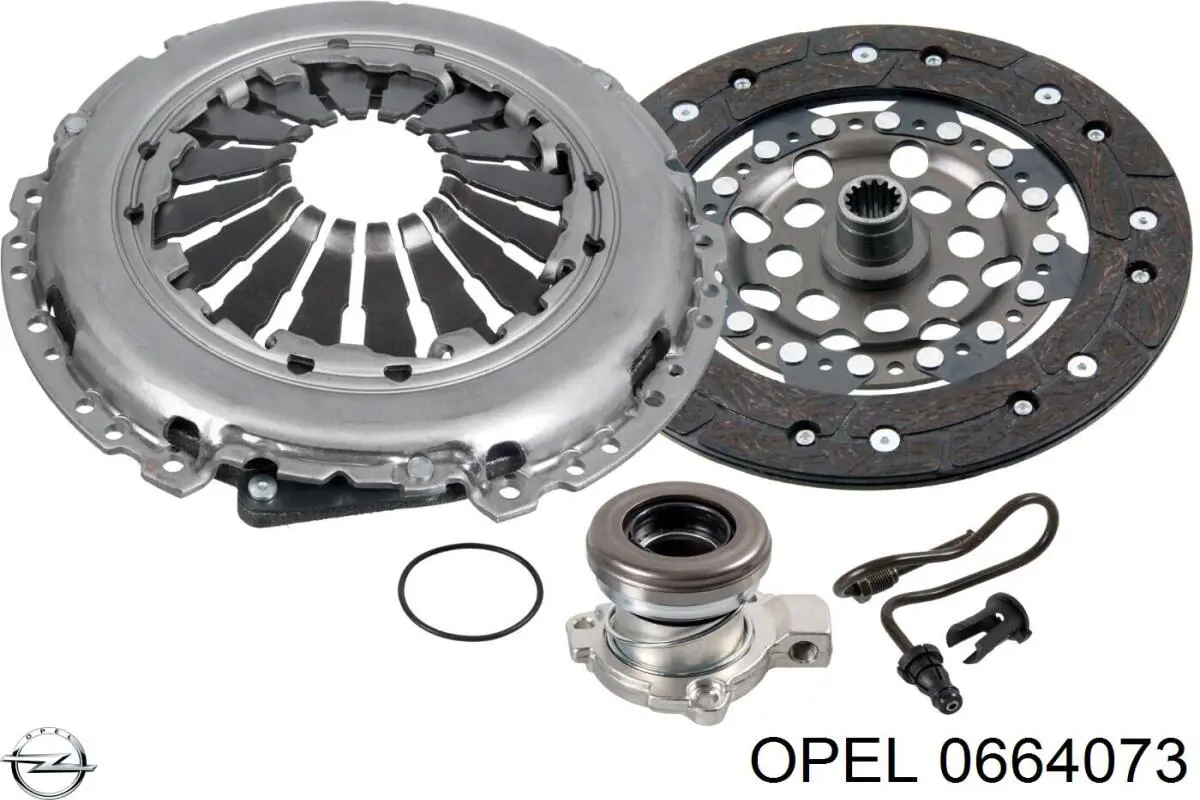 0664073 Opel disco de embrague