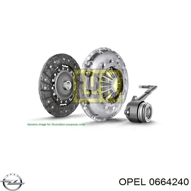 0664240 Opel disco de embrague