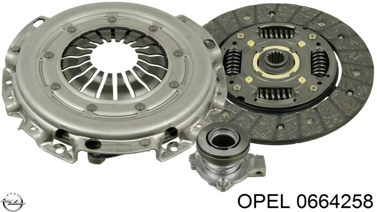 0664258 Opel disco de embrague