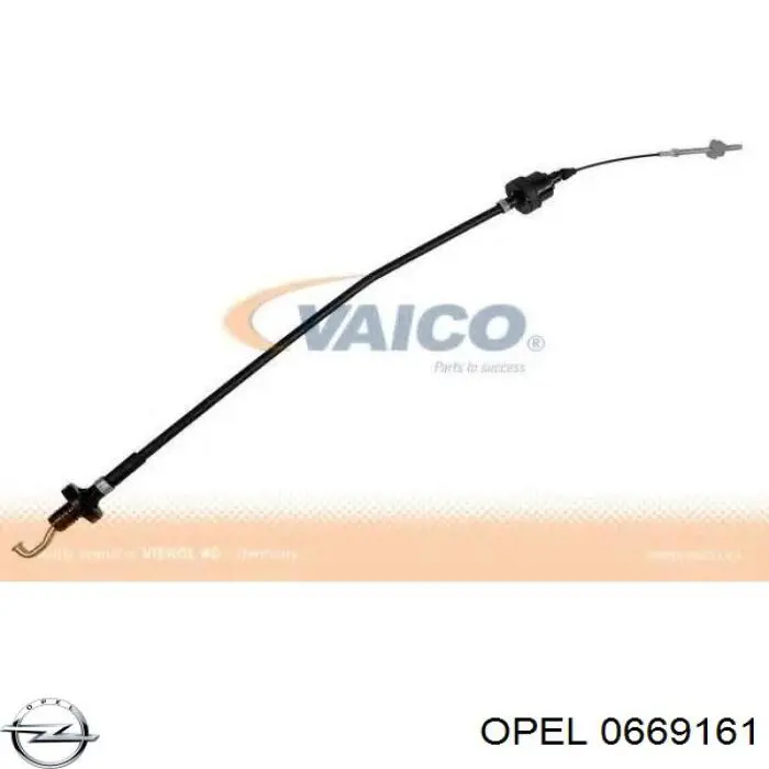 0669161 Opel cable de embrague