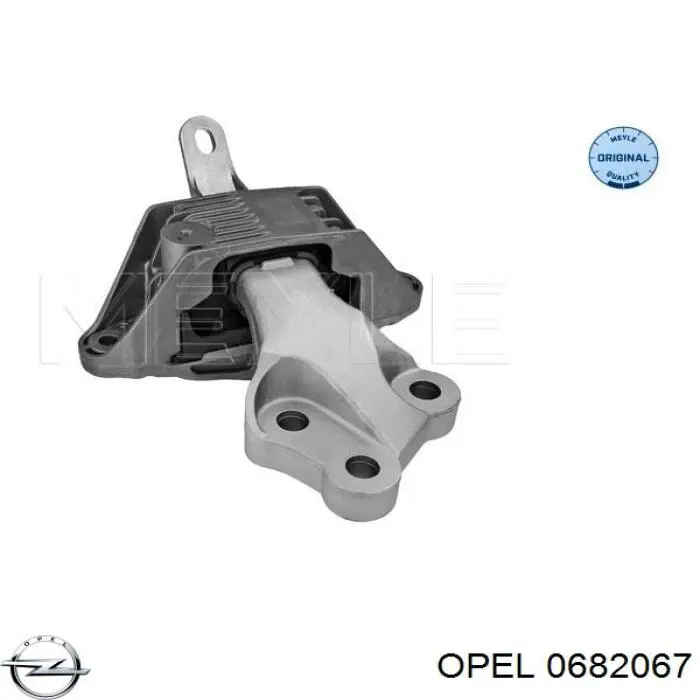 0682067 Opel soporte motor izquierdo