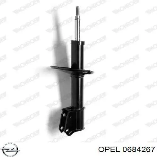 0684267 Opel soporte de motor derecho