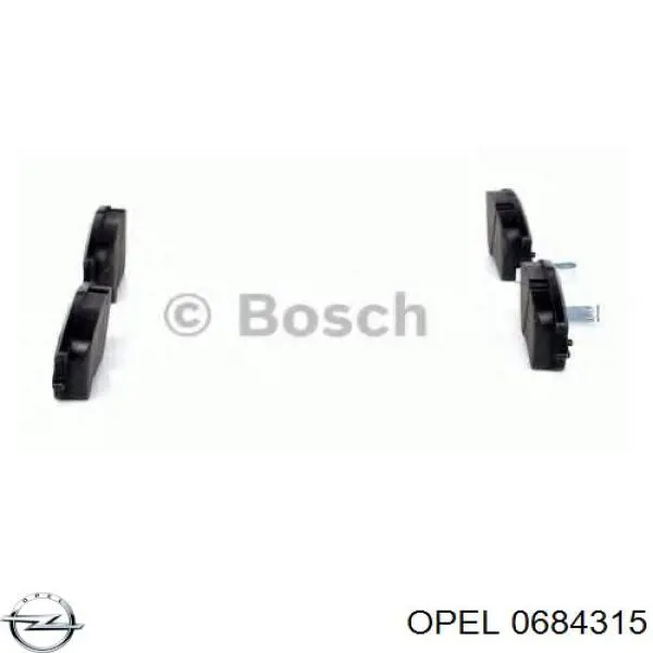 0684315 Opel soporte de motor derecho