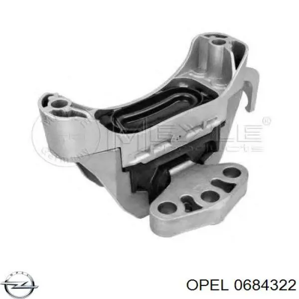 06 84 322 Opel soporte de motor derecho