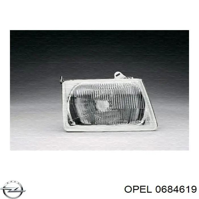 0684619 Opel soporte de motor trasero