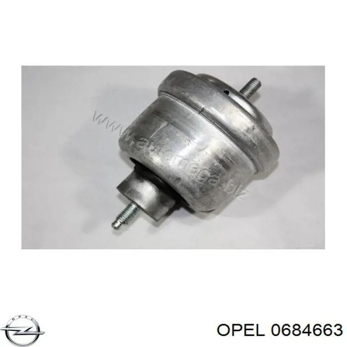 0684663 Opel soporte de motor derecho