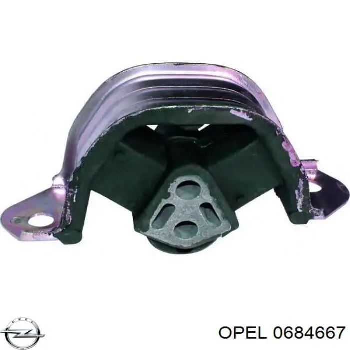 0684667 Opel soporte de motor derecho