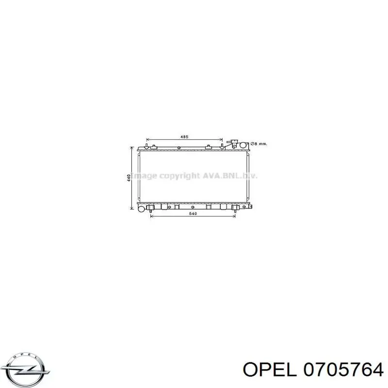 0705764 Opel junta, tornillo obturador caja de cambios