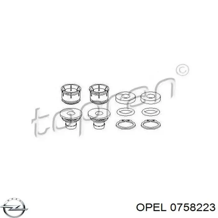 0758223 Opel juego de reparación palanca selectora cambio de marcha