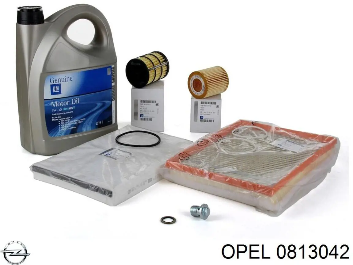 0813042 Opel caja, filtro de combustible