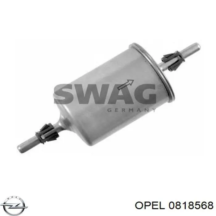 0818568 Opel filtro combustible