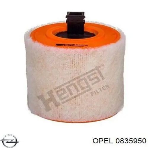 0835950 Opel soporte, caja filtro de aire