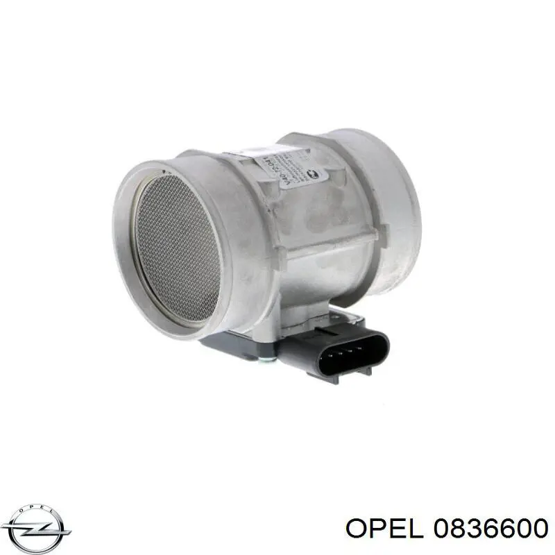 0836600 Opel sensor de flujo de aire/medidor de flujo (flujo de aire masibo)