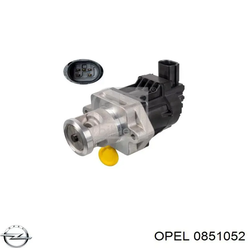 0851052 Opel enfriador egr de recirculación de gases de escape