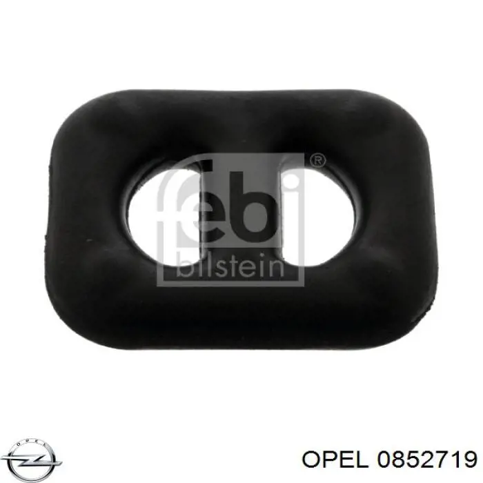 0852719 Opel soporte, silenciador