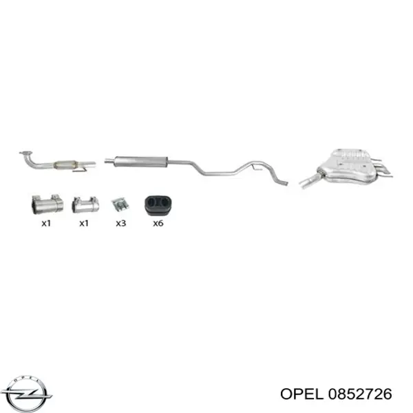 Soporte, silenciador Opel Vectra