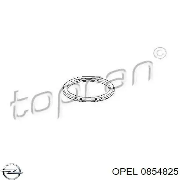 08 54 825 Opel junta, tubo de escape silenciador