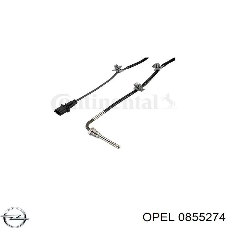 0855274 Opel sensor de temperatura, gas de escape, antes de catalizador