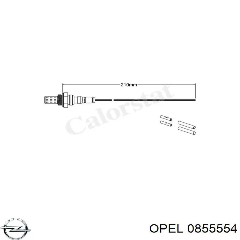 0855554 Opel sonda lambda sensor de oxigeno post catalizador
