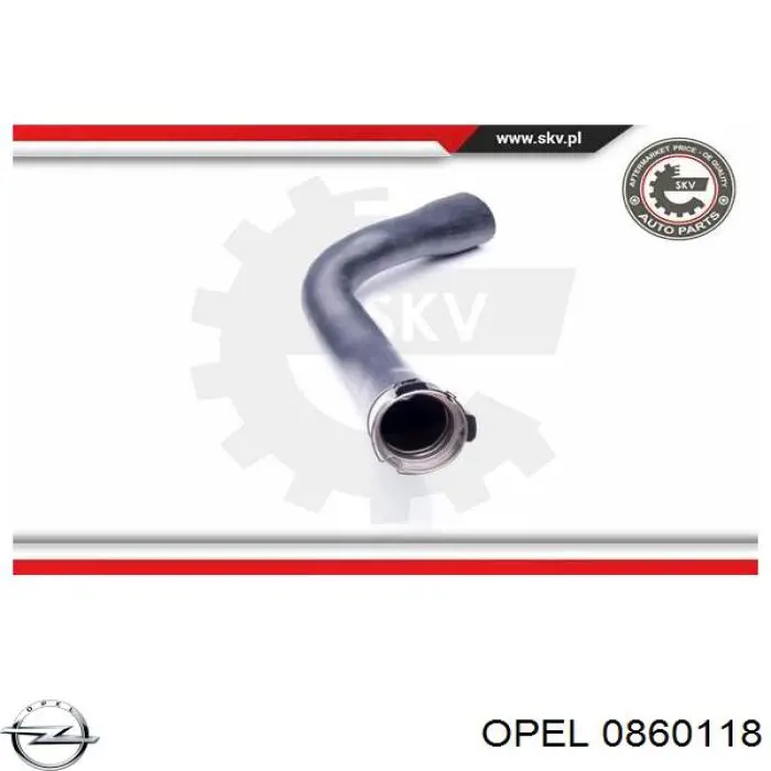0860118 Opel Manguera intercooler izquierdo 