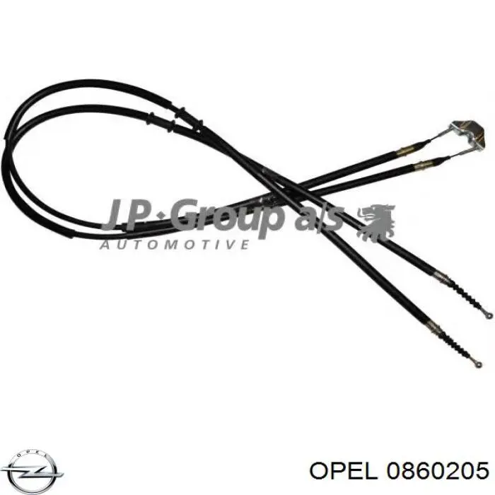 0860205 Opel tubo flexible de aire de sobrealimentación inferior derecho