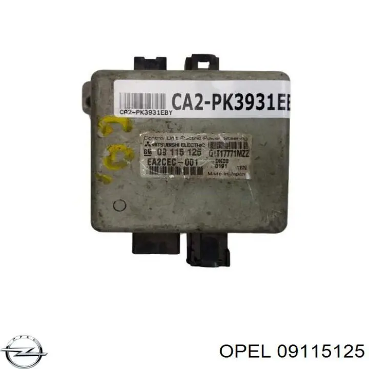 Comprar 09115125 Opel Módulo de la dirección asistida eléctrica
