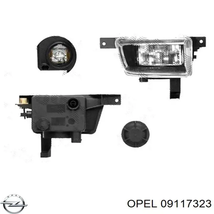 09117323 Opel faro antiniebla derecho