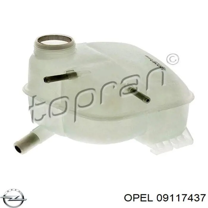 09117437 Opel botella de refrigeración