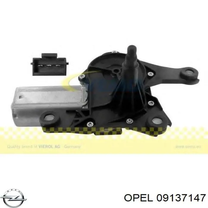 09137147 Opel motor limpiaparabrisas luna trasera