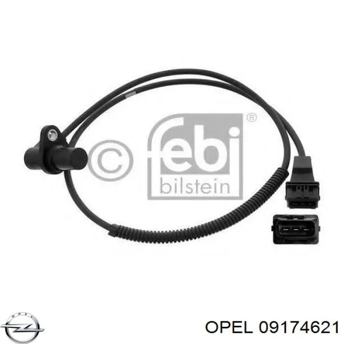 09174621 Opel sensor de posición del cigüeñal