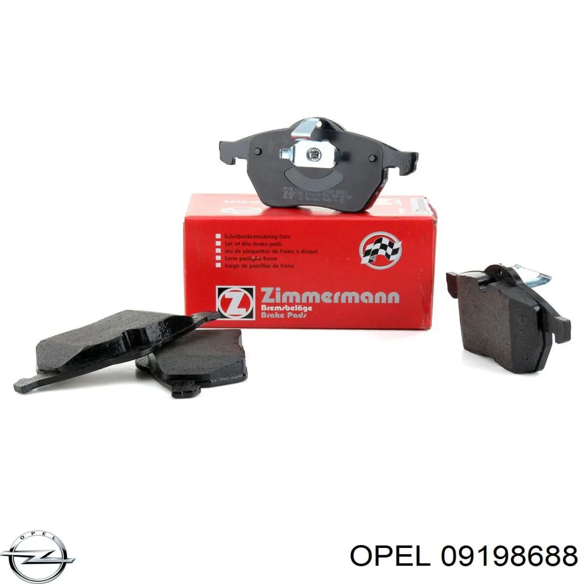 Pastillas de freno delanteras Opel 09198688