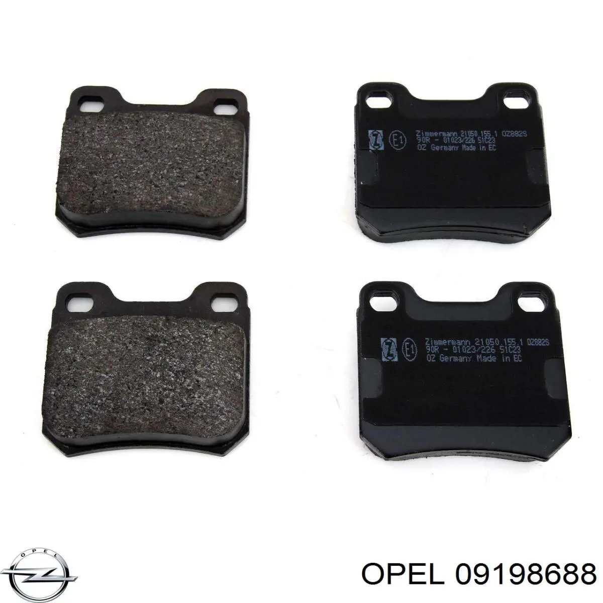 09198688 Opel Pastillas delanteras