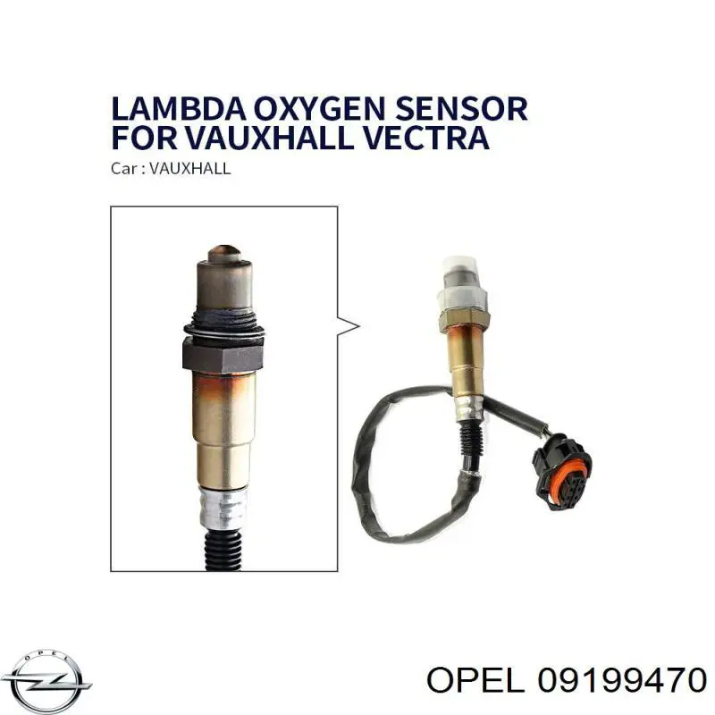 09199470 Opel sonda lambda sensor de oxigeno post catalizador