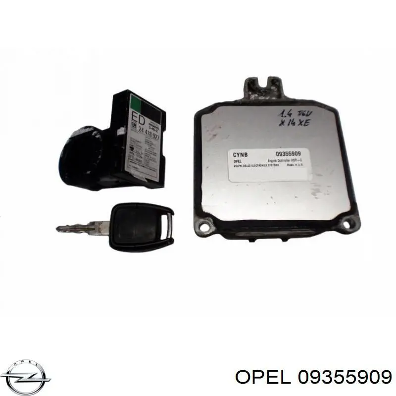 09355909 Opel módulo de control del motor (ecu)