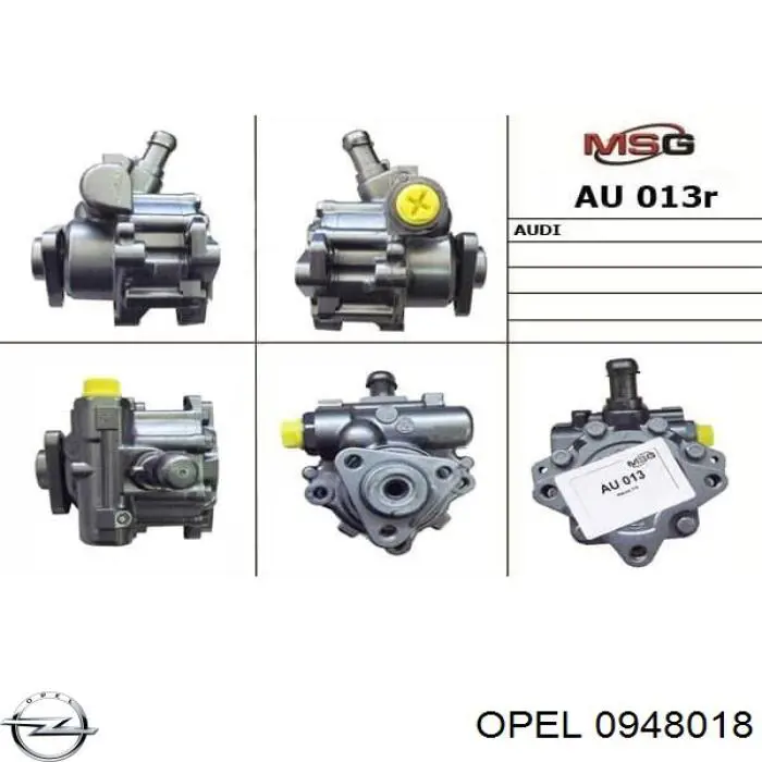0948018 Opel bomba hidráulica de dirección