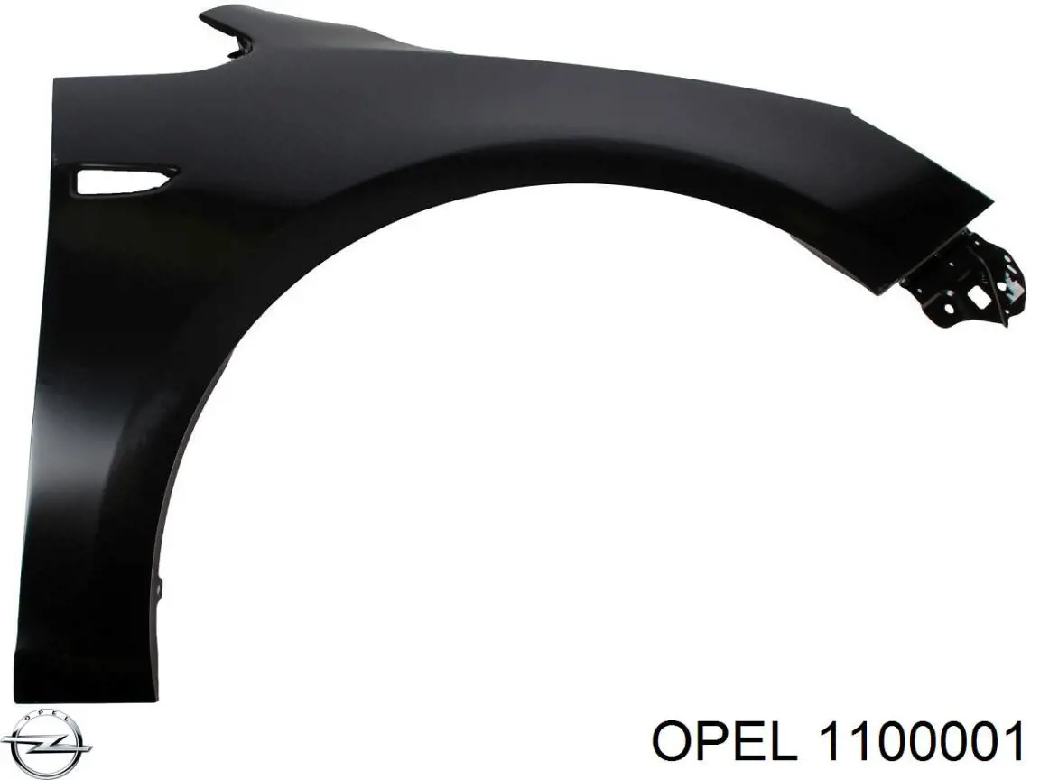 1100031 Opel guardabarros delantero derecho