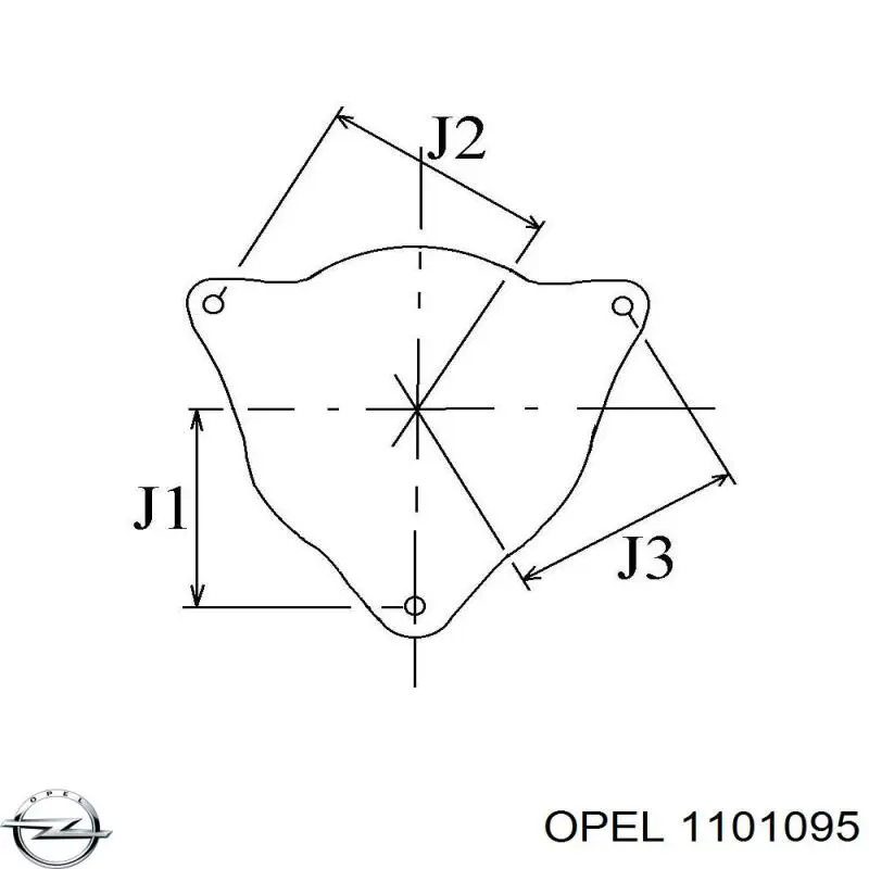 1101095 Opel guardabarros interior, aleta delantera, derecho