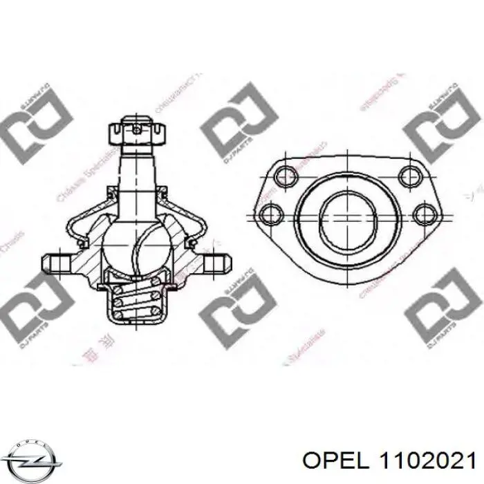 Comprar 1102021 Opel Paso de rueda delantero derecho