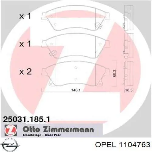 Listón del faro izquierdo para Opel Zafira (F75)