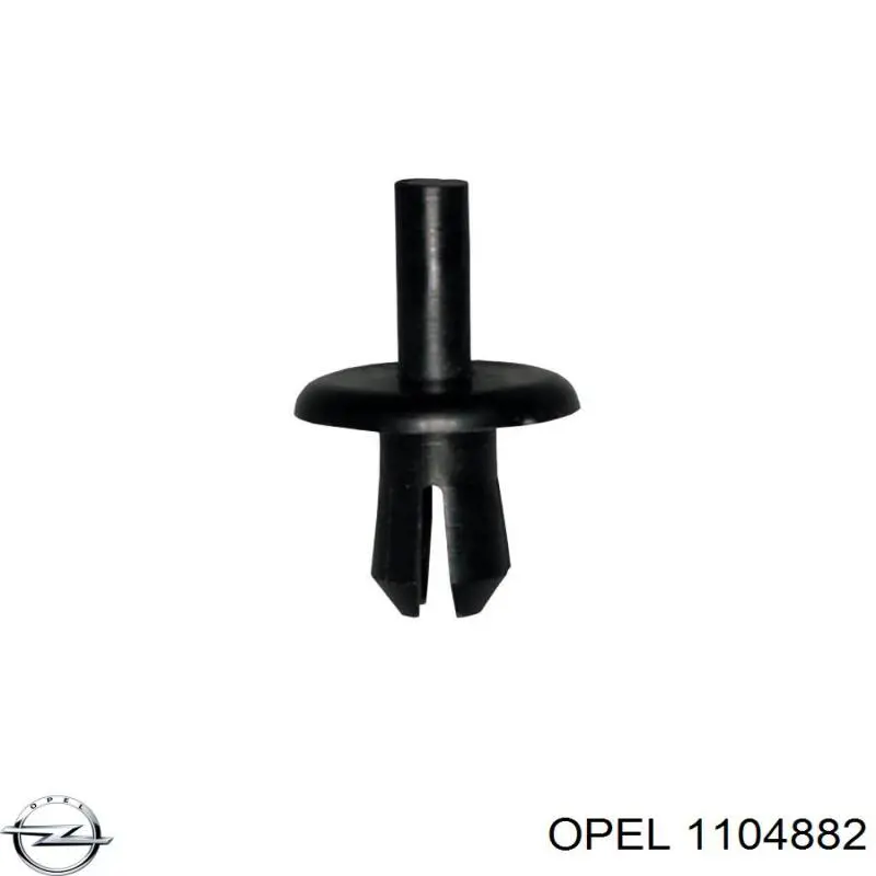 1104882 Opel clips de fijación de pasaruedas de aleta delantera