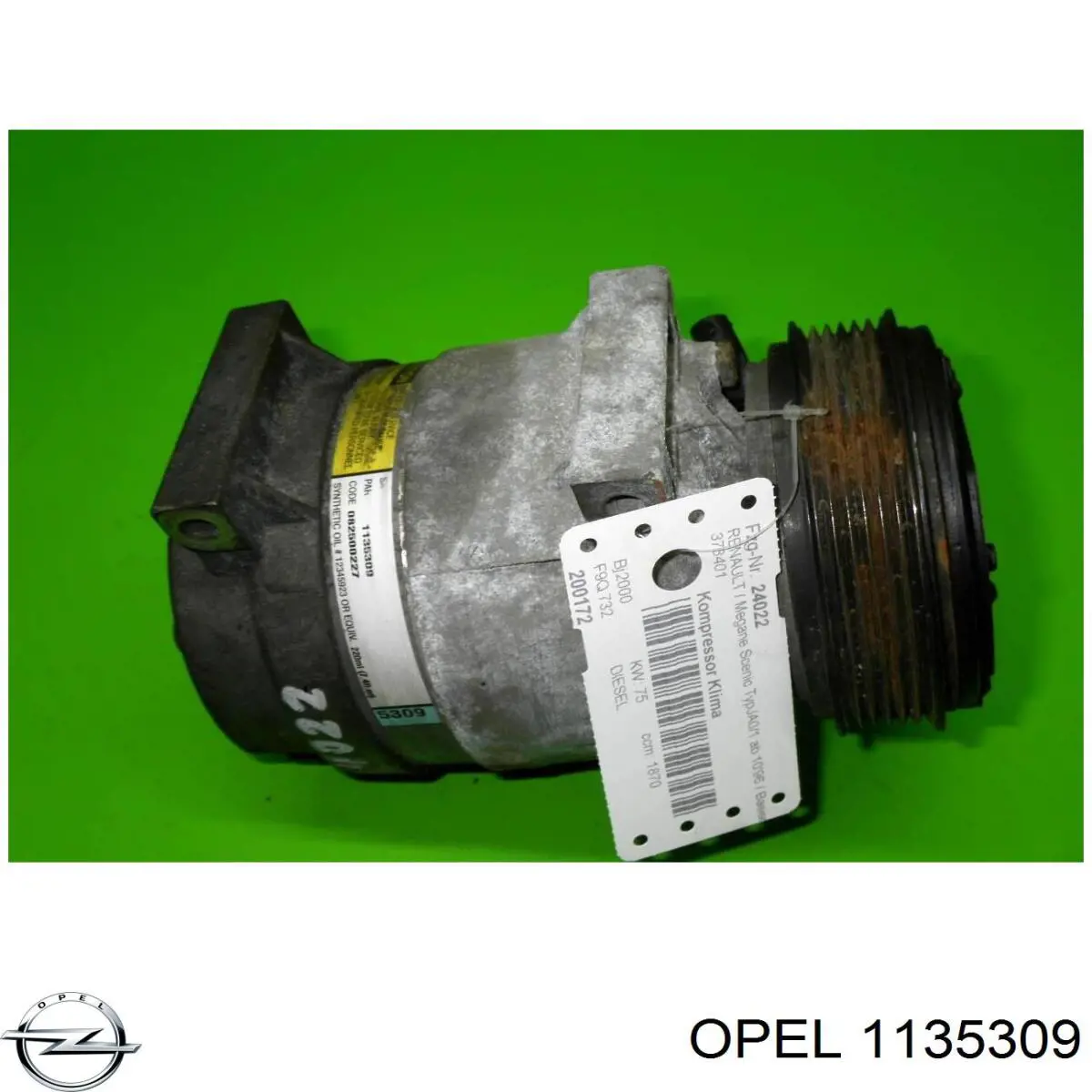 Comprar 1135309 Opel Compresor de aire acondicionado coche