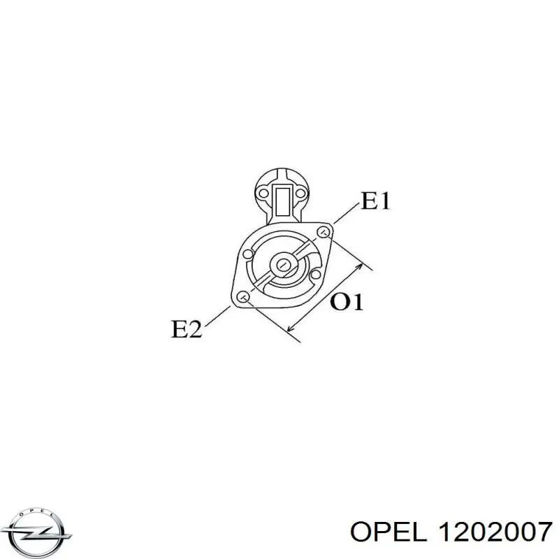 1202007 Opel motor de arranque