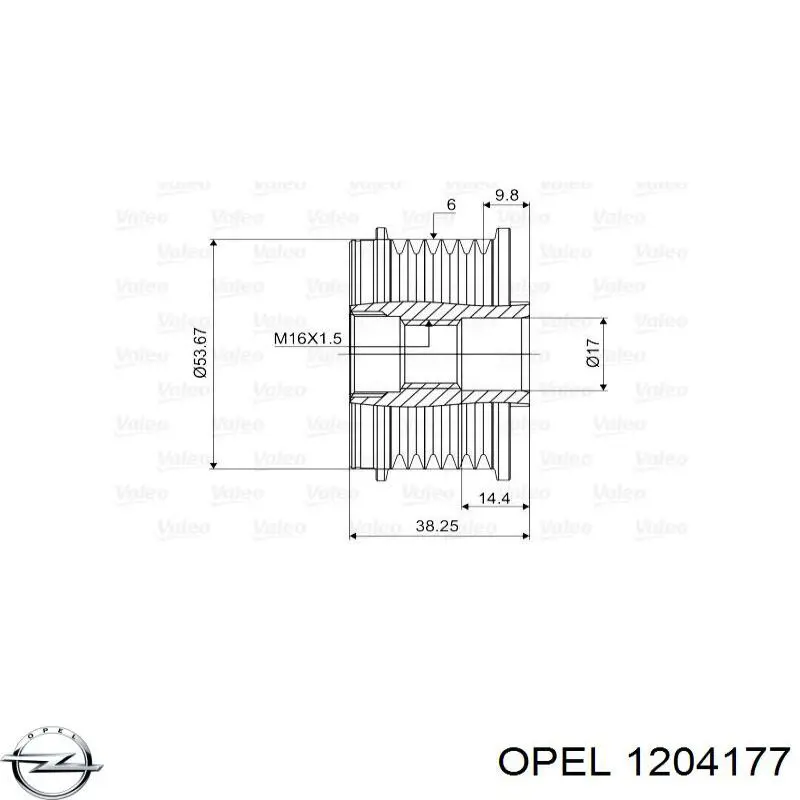 Comprar 1204177 Opel Rueda libre del alternador