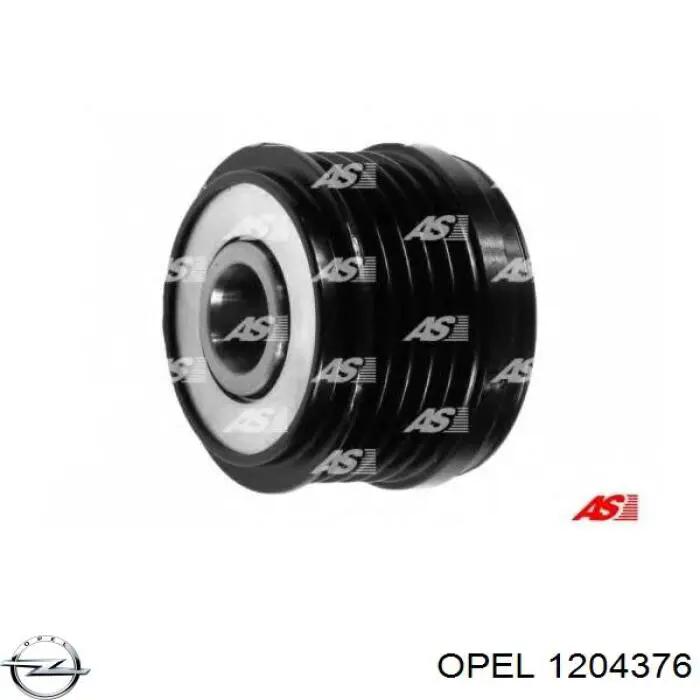 1204376 Opel polea del alternador