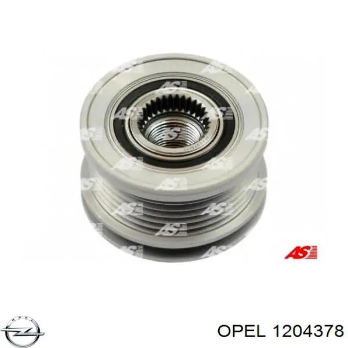 1204378 Opel polea del alternador
