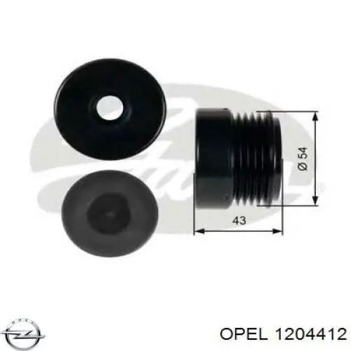 Poleas juego de piezas Opel Astra 51, 52, F35, M35